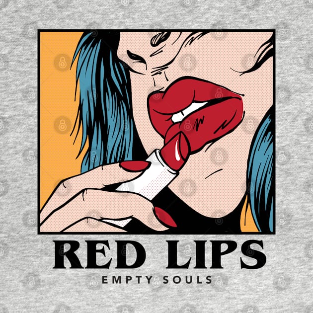 Red Lips empty souls by CHAKRart